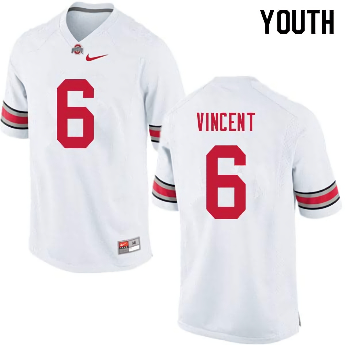 Taron Vincent Ohio State Buckeyes Youth NCAA #6 Nike White College Stitched Football Jersey VYU5056XP